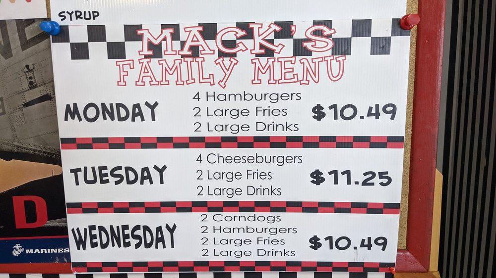 Mack's Family Drive-In Hamdinger